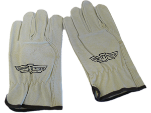 Transport Trailers Driver Gloves - White with Logo