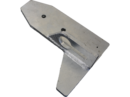 Taildoor Striker Plate Galvanised - Right